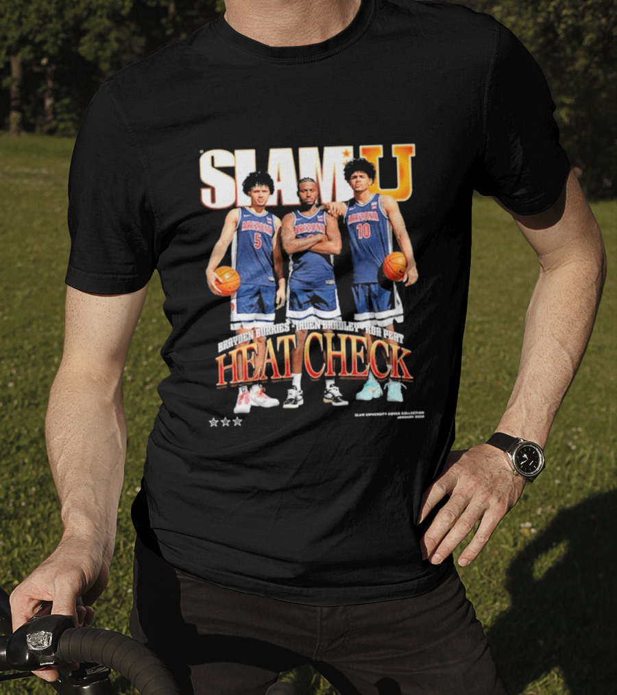 Arizona Wildcats Slam U Heat Check Brayden Burries Jaden Bradley Koa Peat T-Shirt