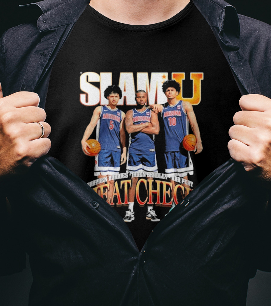 Arizona Wildcats Slam U Heat Check Brayden Burries Jaden Bradley Koa Peat T-Shirt