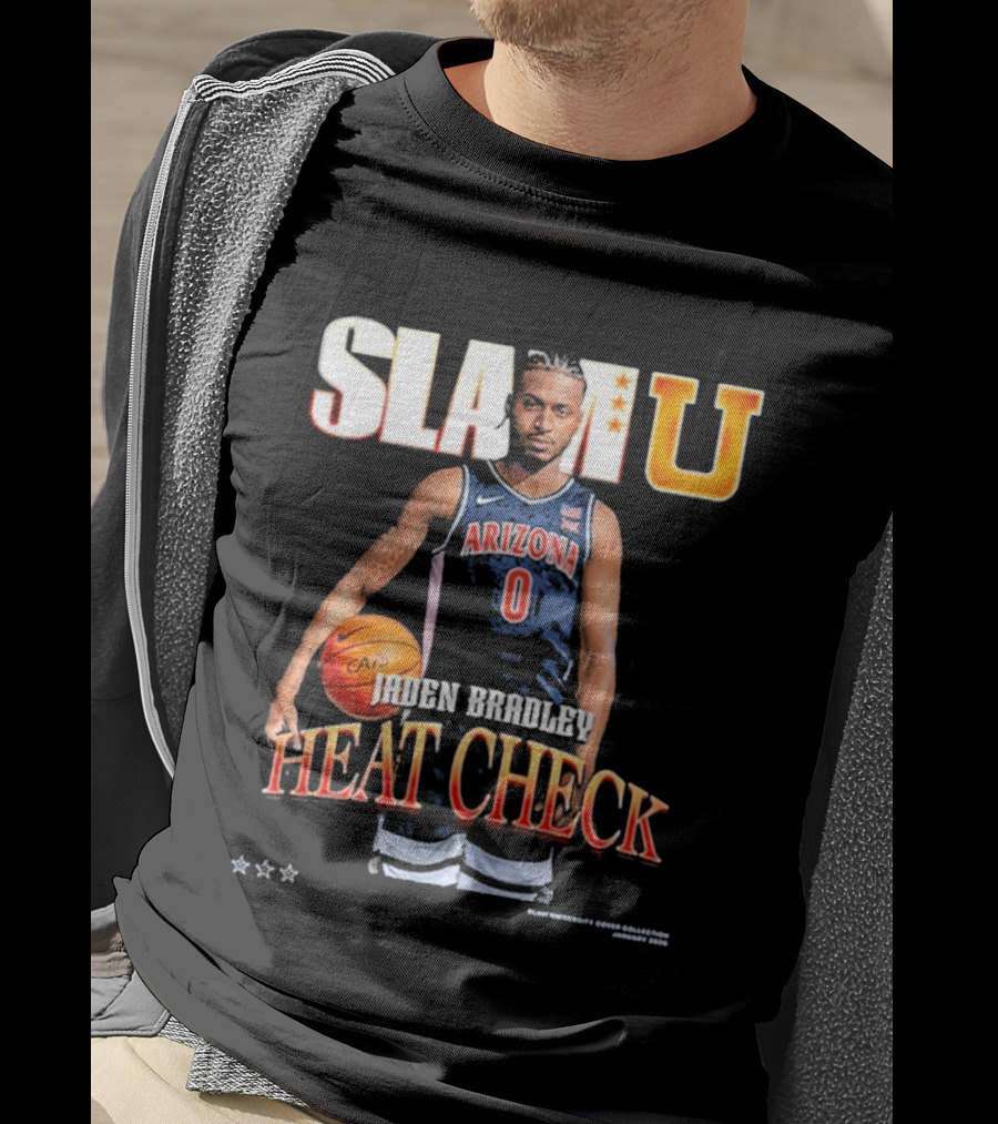 Jaden Bradley Arizona Wildcats SLAMU Heat Check Star T-Shirt