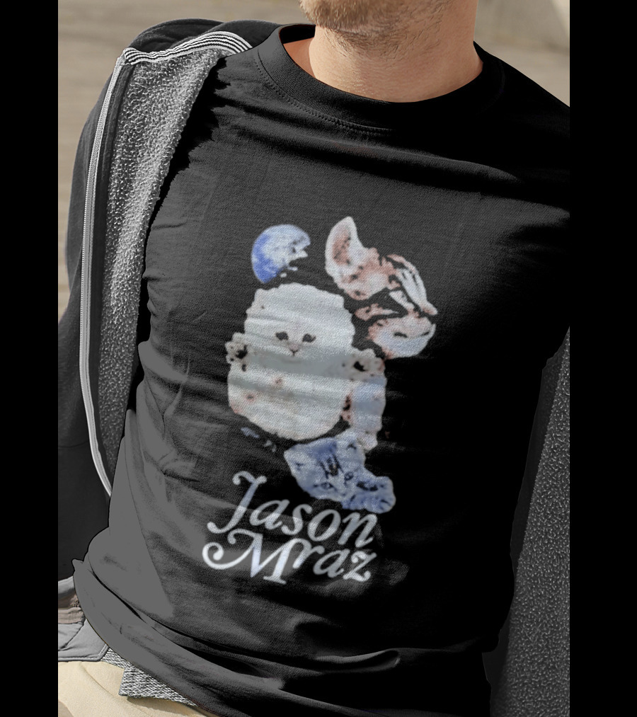 Jason Mraz Cute White Cat T-Shirt