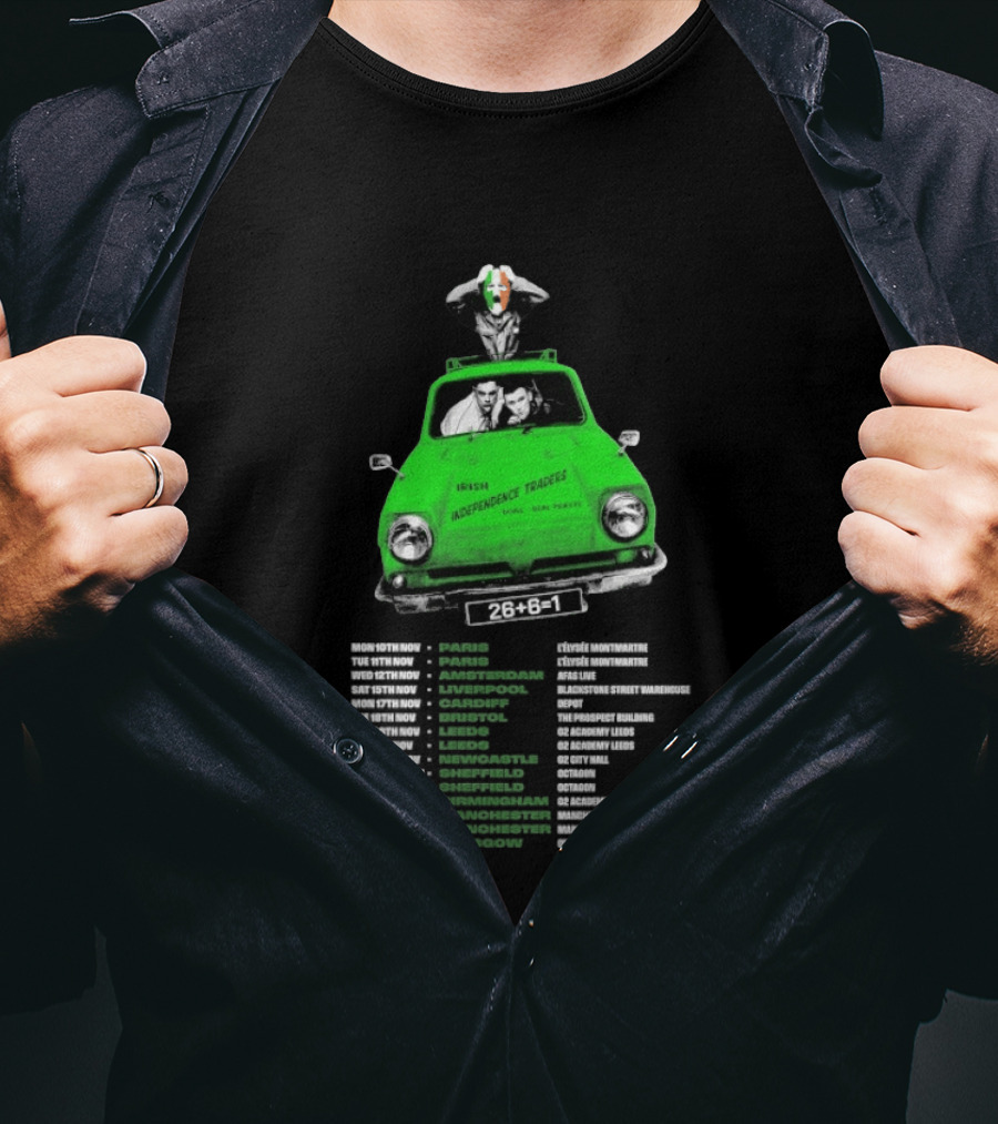 Kneecap Irish Independence Traders Tour 2026 Belfast Dublin Cork Galway Londonderry 26+6=1 T-Shirt