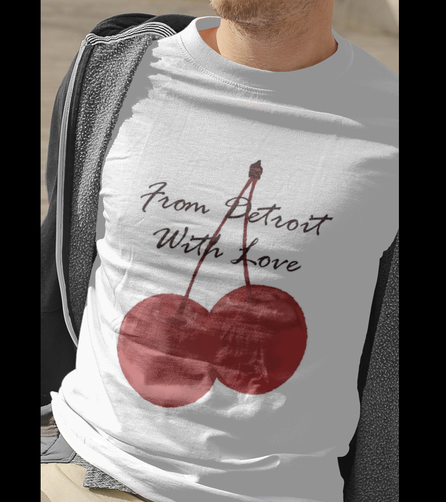 Detroit Lions From Detroit With Love Cherries T-Shirt