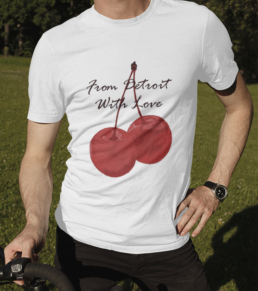 Detroit Lions From Detroit With Love Cherries T-Shirt