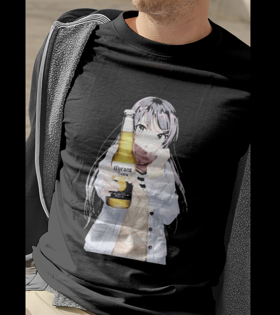 Corona Extra Anime Waifu Rabbit Beer Fusion T-Shirt
