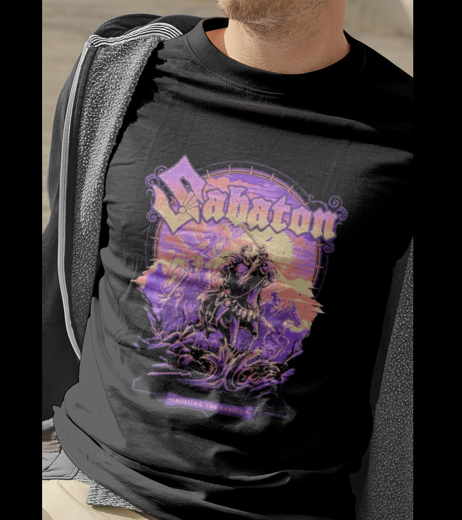 Sabaton Crossing The Rubicon Caesar's Crossing Purple Sunset T-Shirt