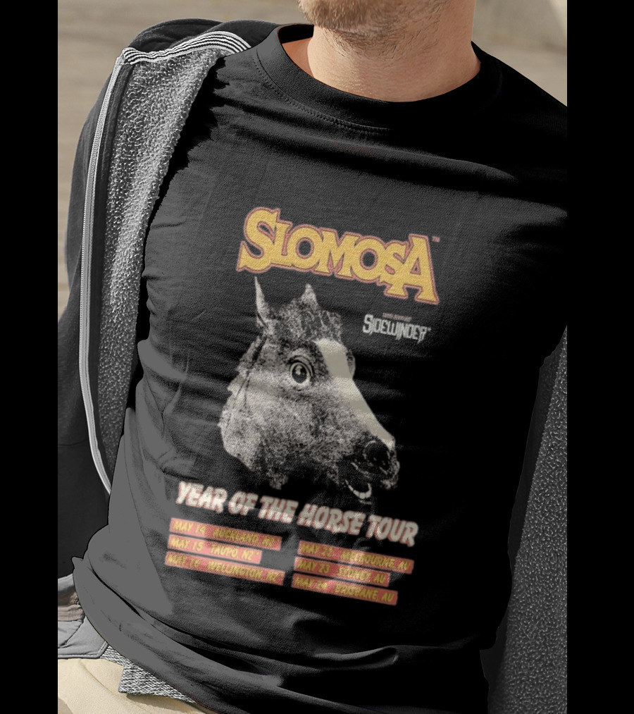 Slomosa Year Of The Horse Tour 2026 Auckland Wellington Melbourne Sydney Brisbane Dates T-Shirt