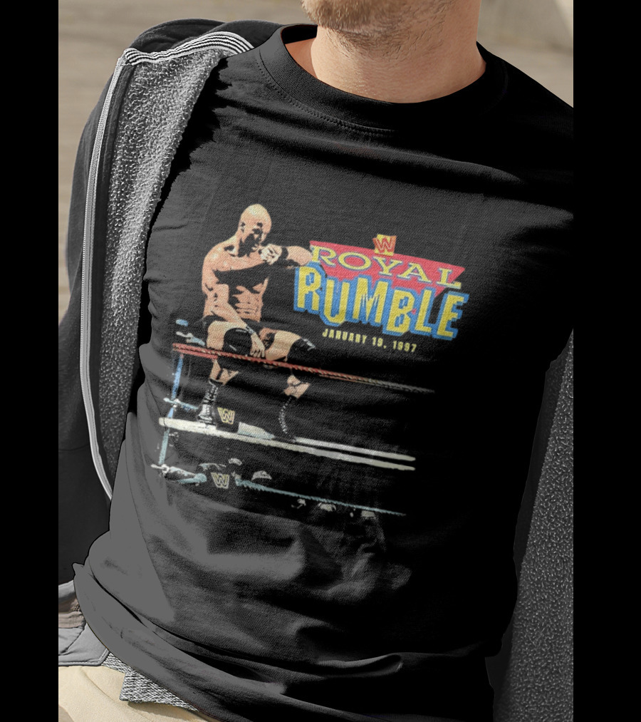 Royal Rumble 1997 Stone Cold Steve Austin WWE Wrestler T-Shirt