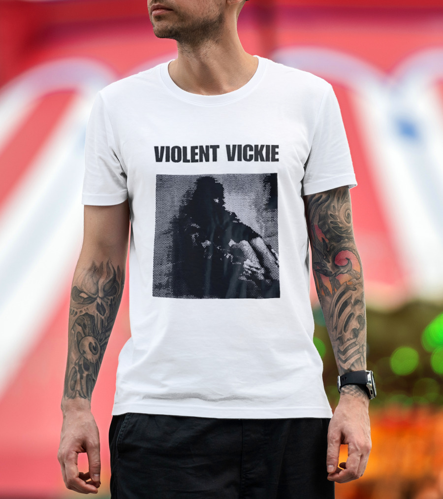 Violent Vickie Pixel Art Visual T-Shirt