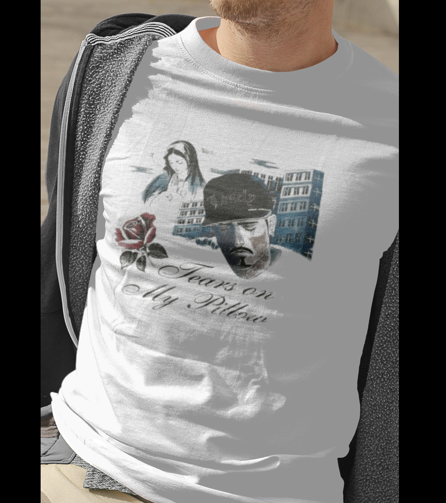 Willy Chavarria Tears In My Pillow Rose Lonely Cityscape Expressions T-Shirt