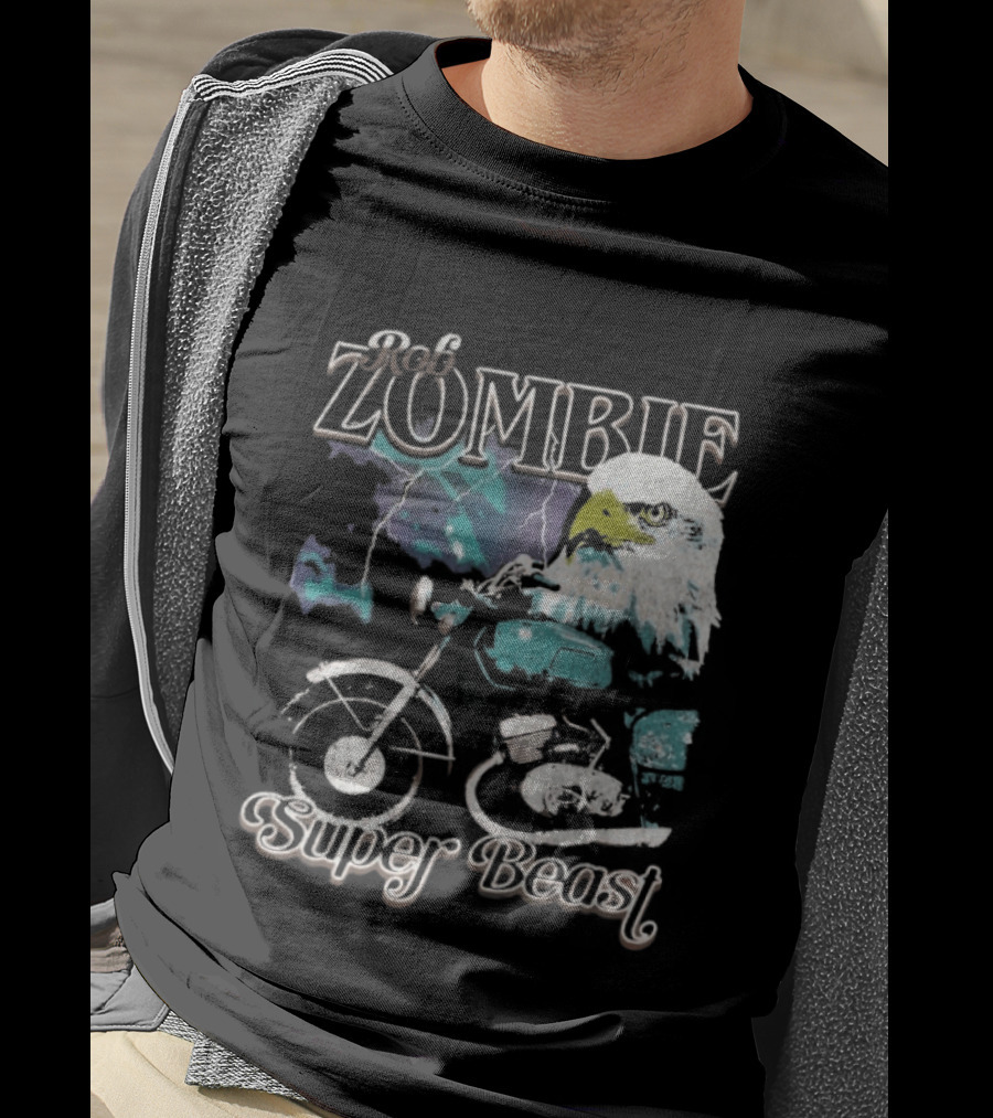 Rob Zombie Super Beast Eagle Motorbike T-Shirt