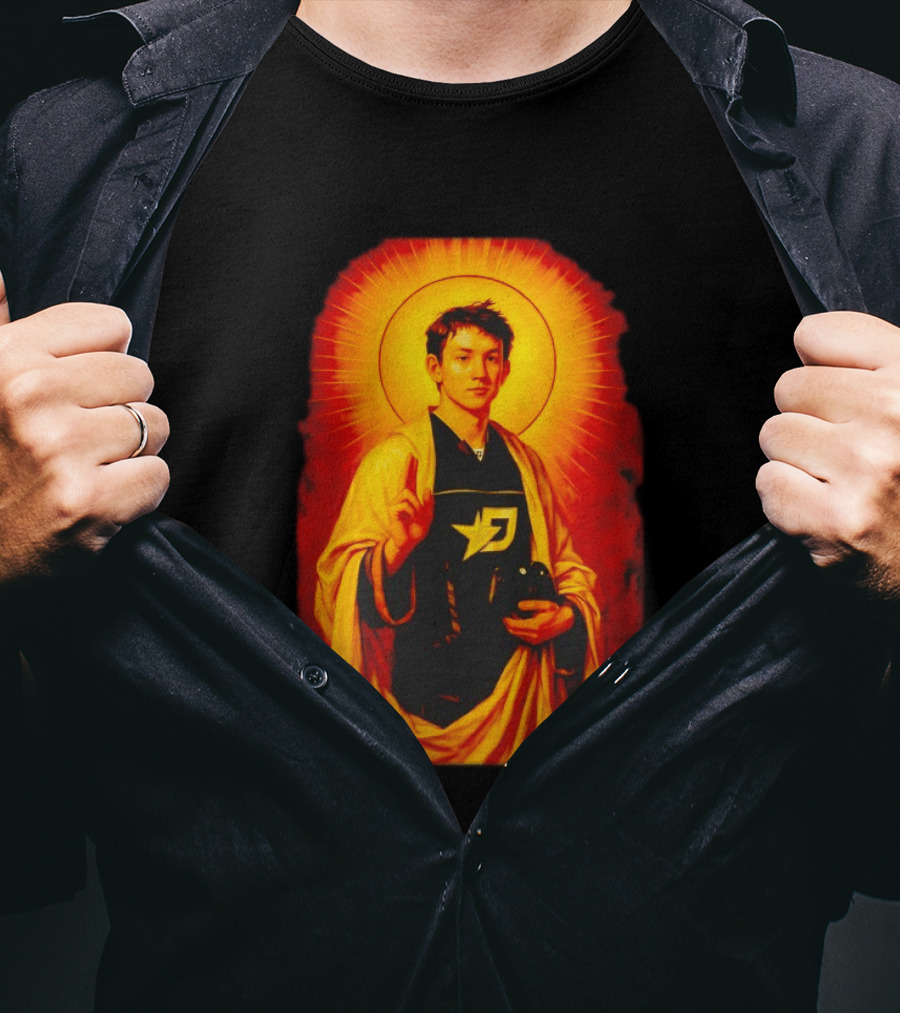 Saint Max Verstappen F1 Racing Iconic Imagery With Halo And Driver T-Shirt