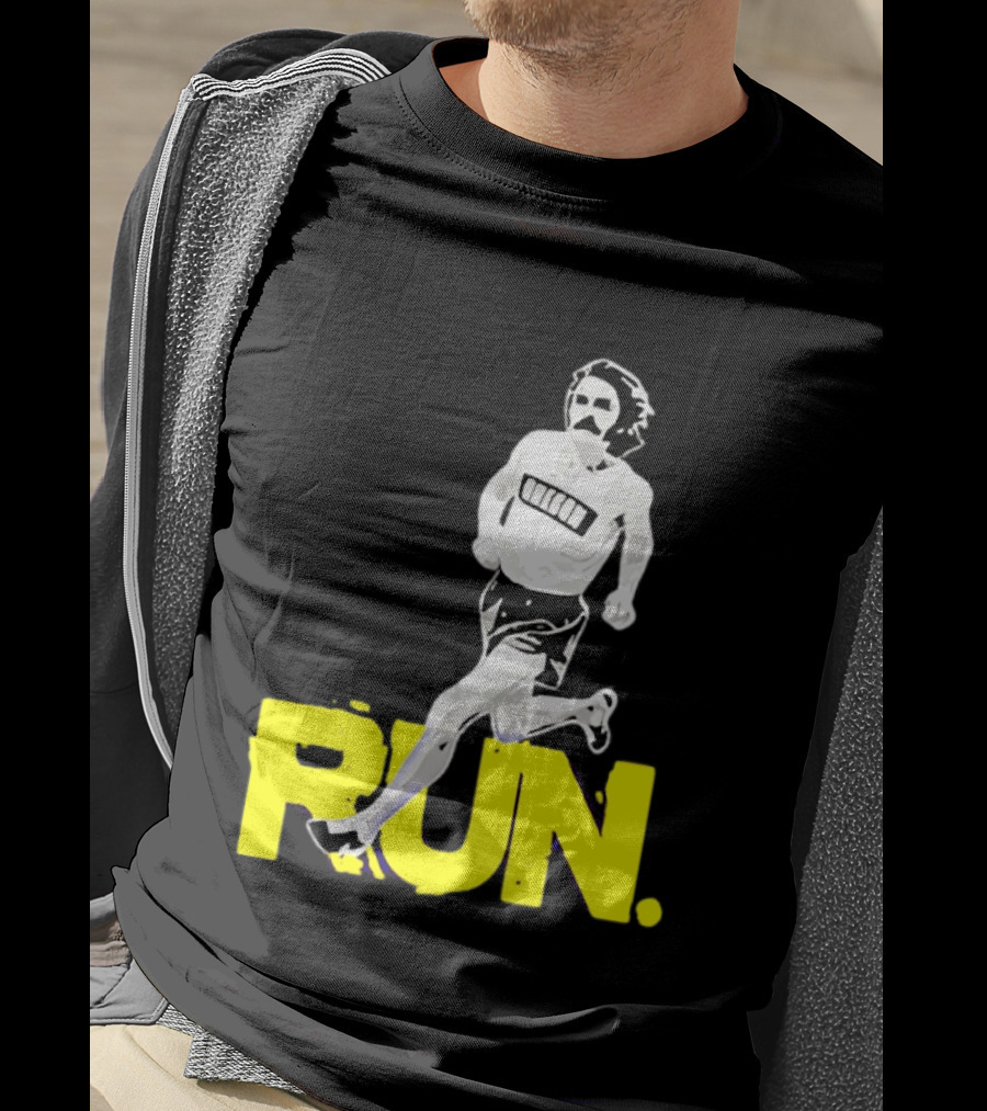 Steve Prefontaine Run Iconic Yellow T-Shirt