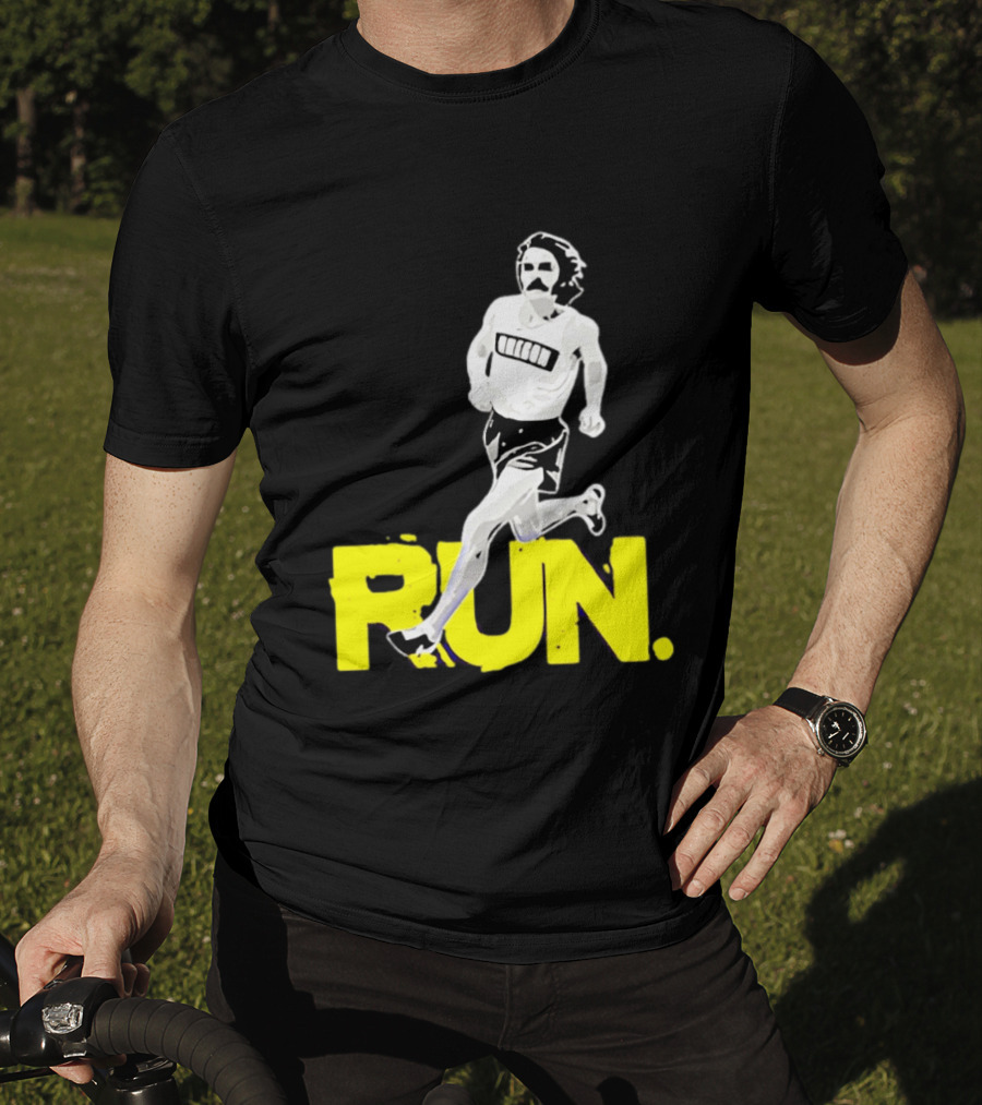 Steve Prefontaine Run Iconic Yellow T-Shirt