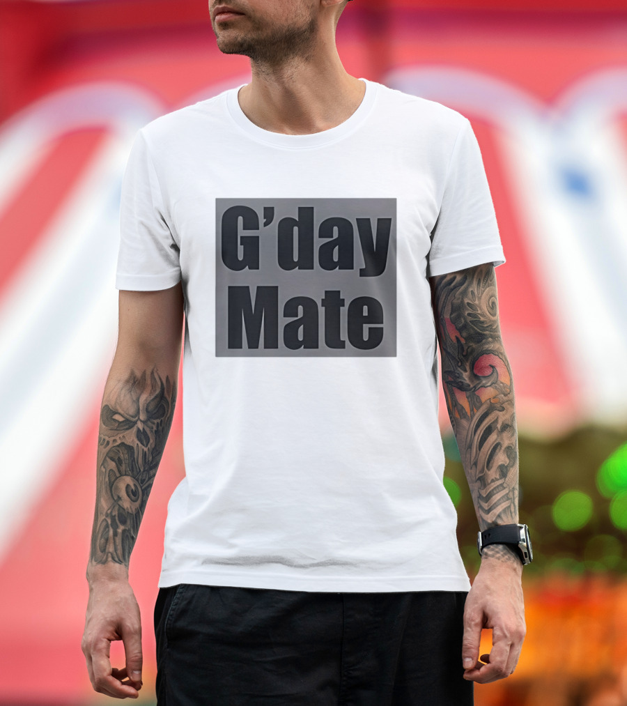 G'day Mate Anaconda Phrase Australian Greeting T-Shirt