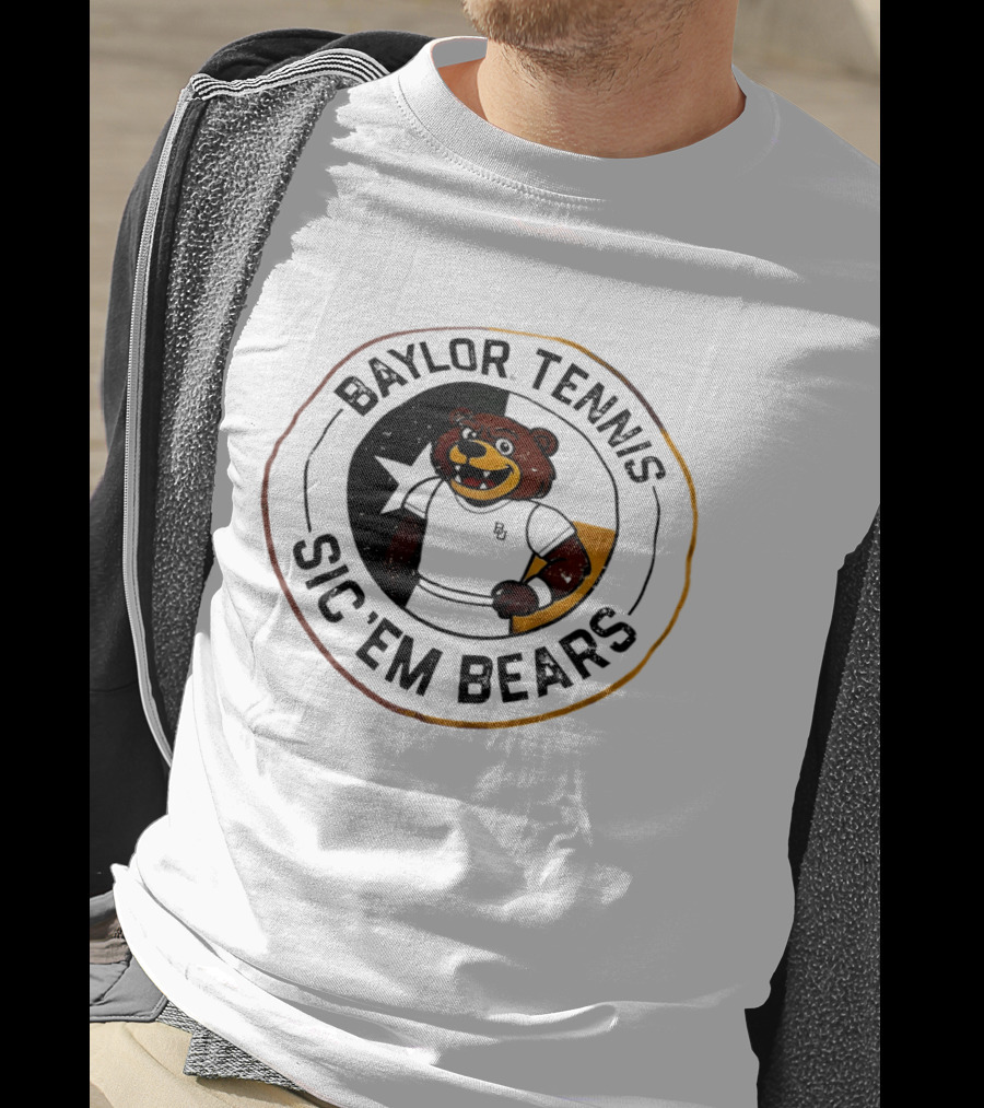 Baylor Tennis Sic'em Bears Mascot Sports Team Fan Gear T-Shirt