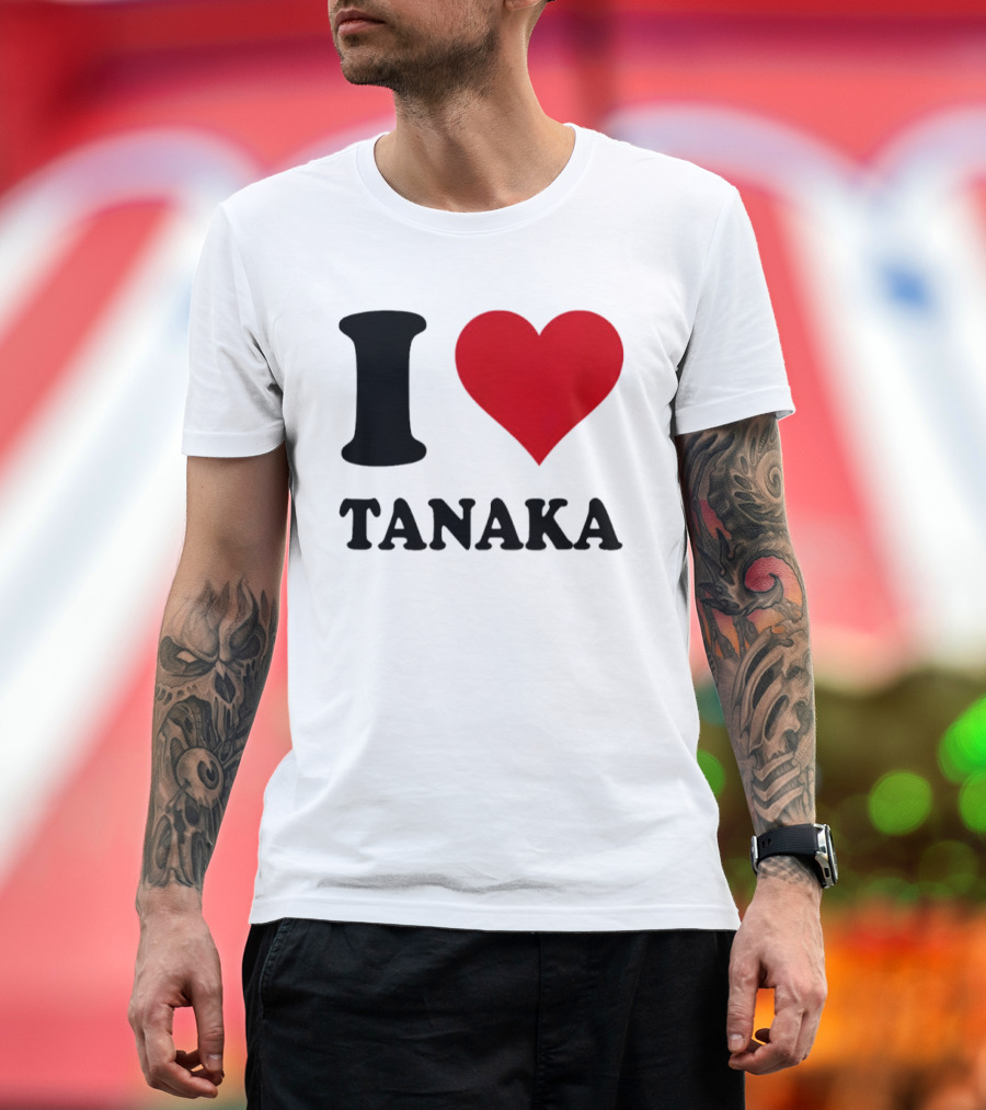 I Love Tanaka Ao Tanaka Leeds United FC T-Shirt