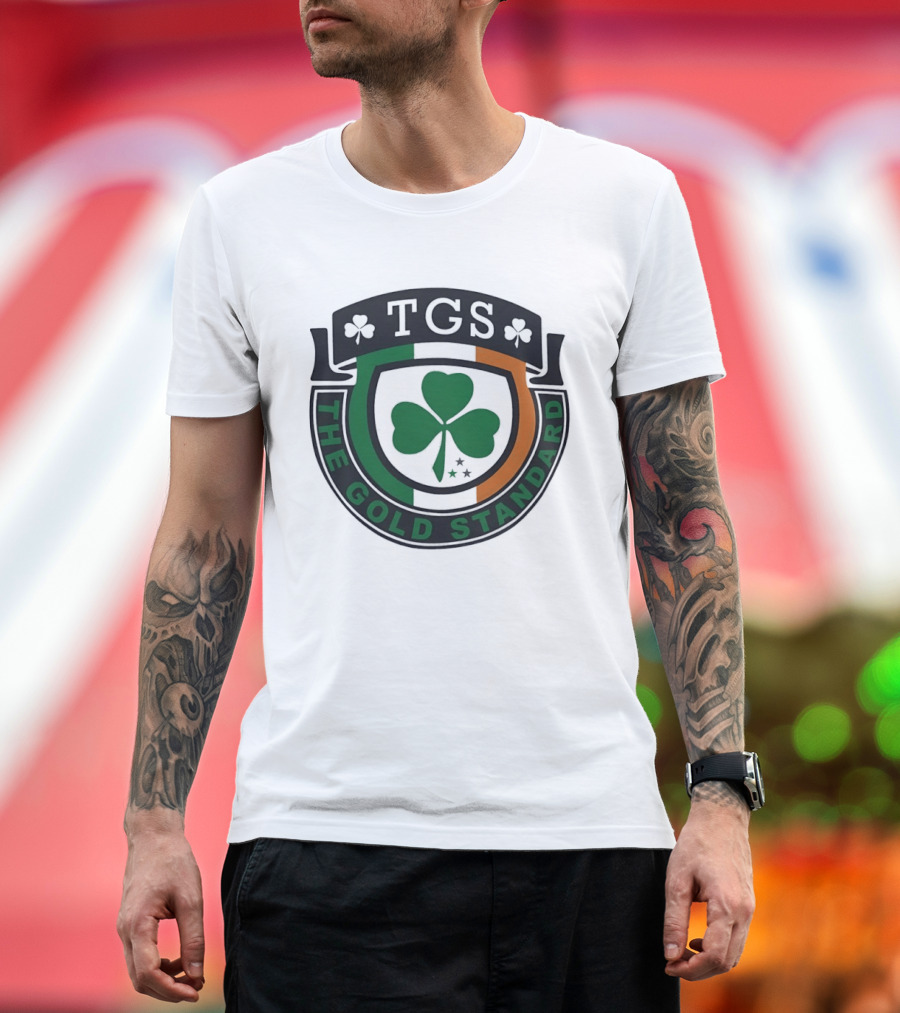 TGS The Gold Standard Shamrock Emblem With Irish T-Shirt
