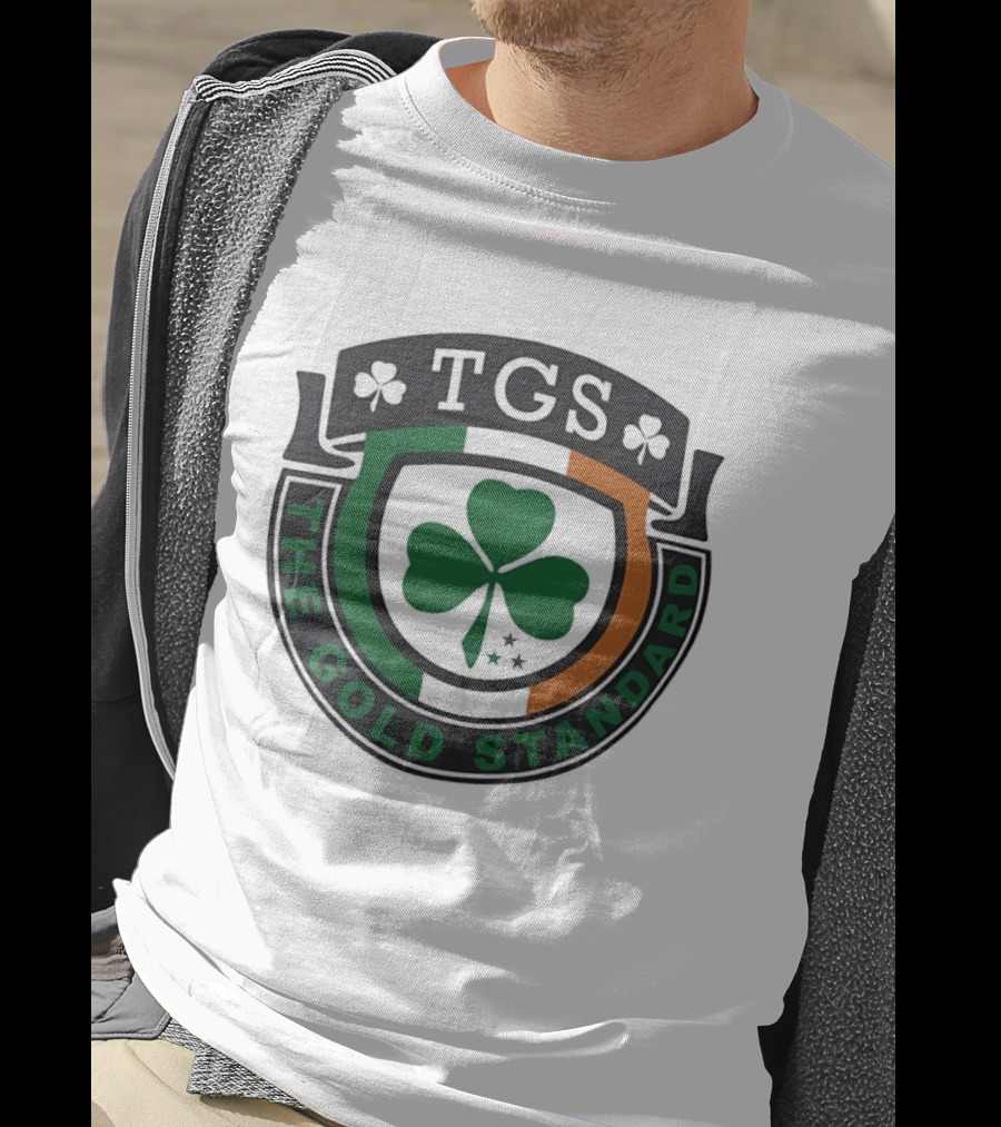 TGS The Gold Standard Shamrock Emblem With Irish T-Shirt