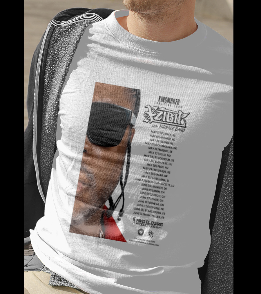 XZIBIT EU Tour 2026 Event Details Featuring Live Performances T-Shirt