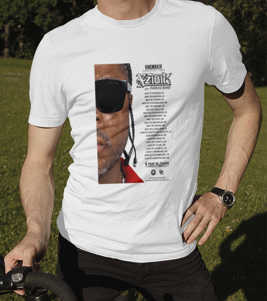 XZIBIT EU Tour 2026 Event Details Featuring Live Performances T-Shirt