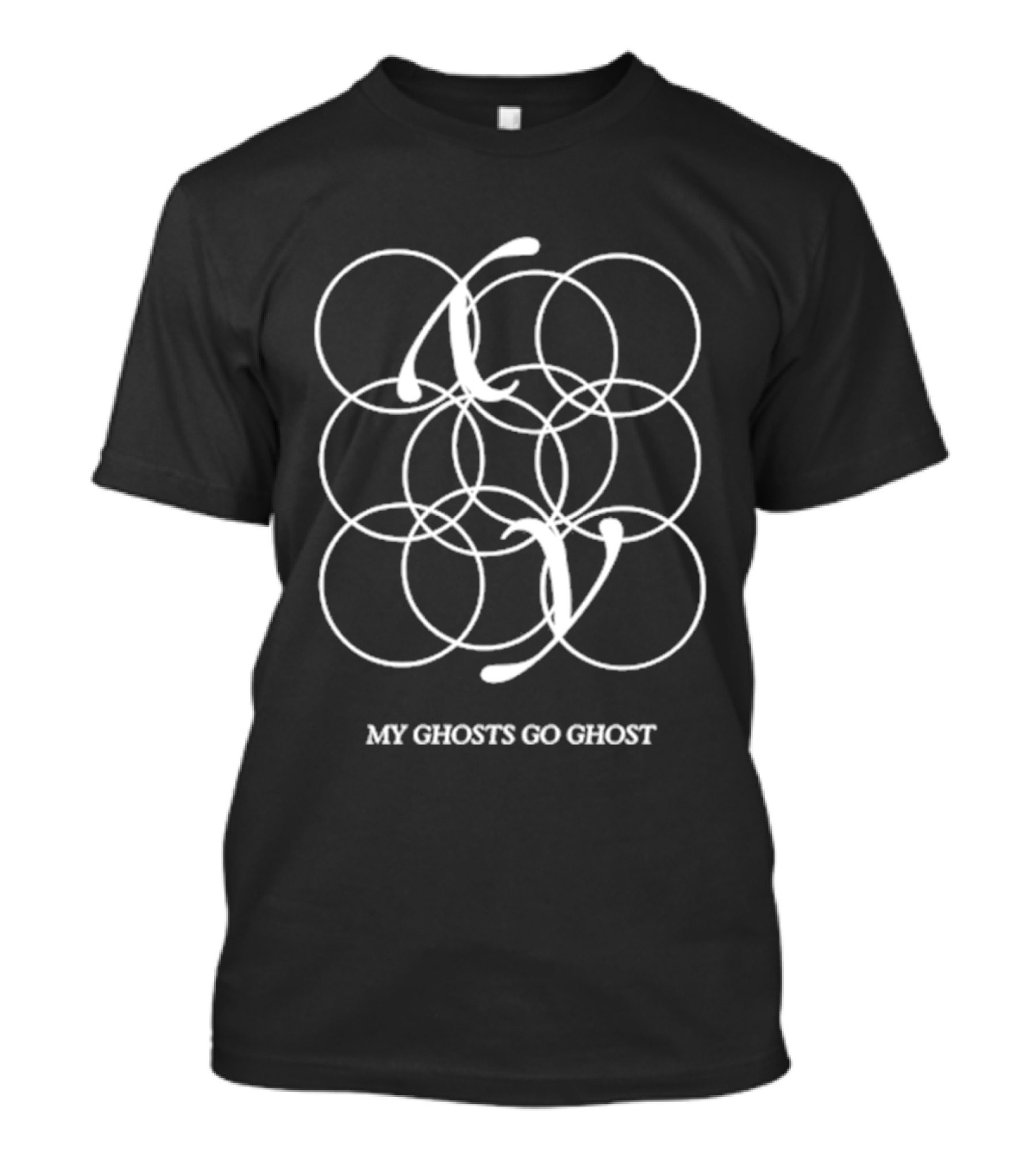 By Storm My Ghosts Go Ghost Black Cover T-Shirt