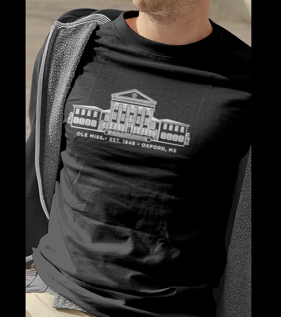 Ole Miss Est 1848 Oxford MS Building T-Shirt