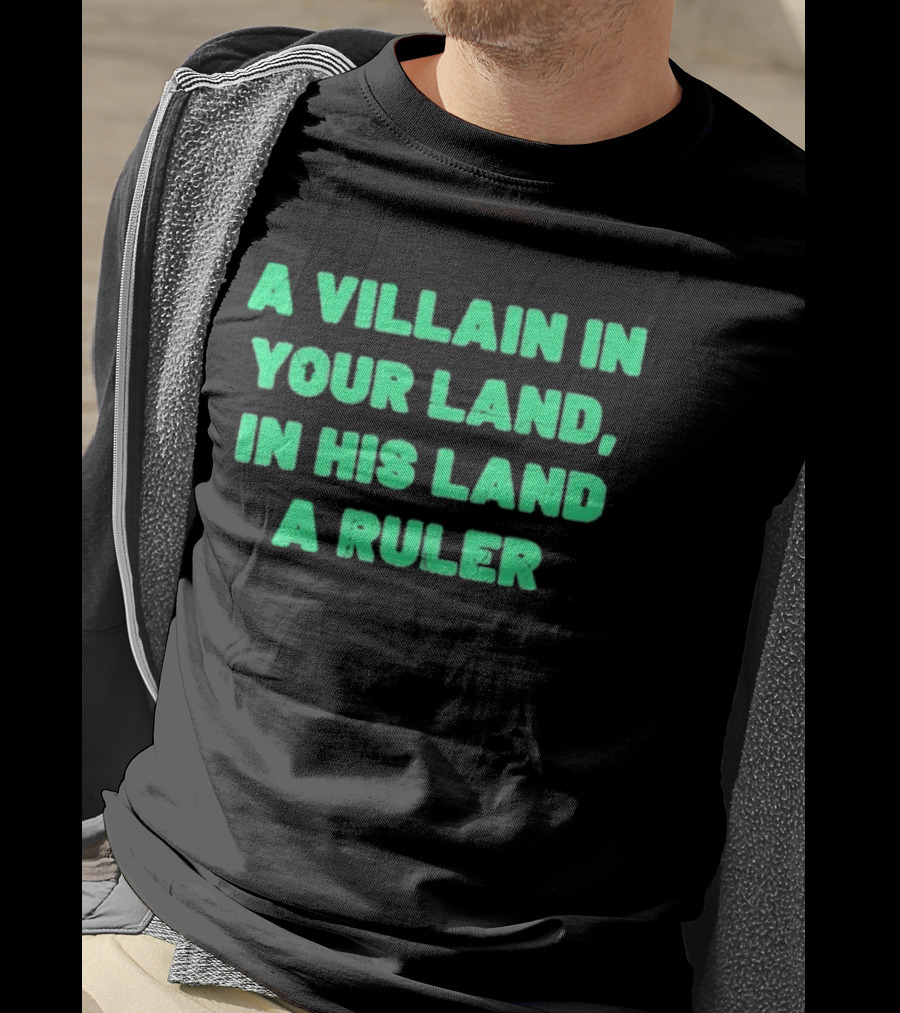 Paisaboys A Villain In Your Land In His Land A Ruler Sangre Azteca T-Shirt