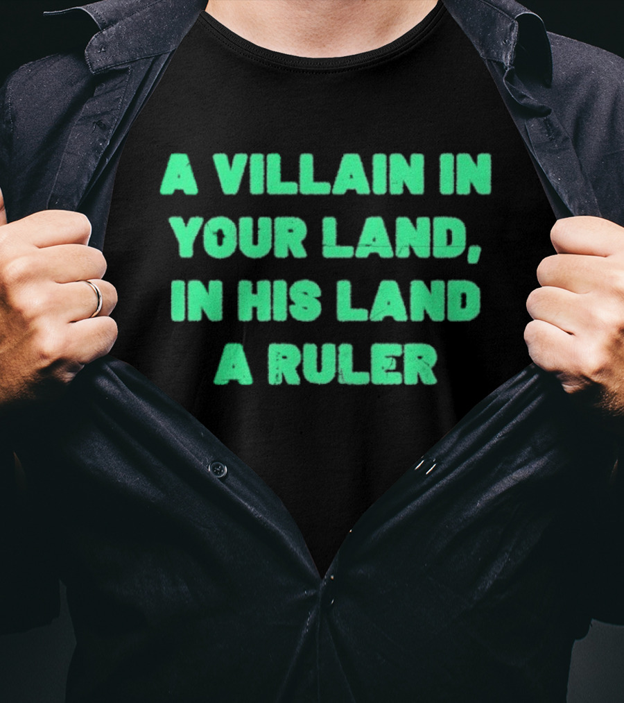 Paisaboys A Villain In Your Land In His Land A Ruler Sangre Azteca T-Shirt