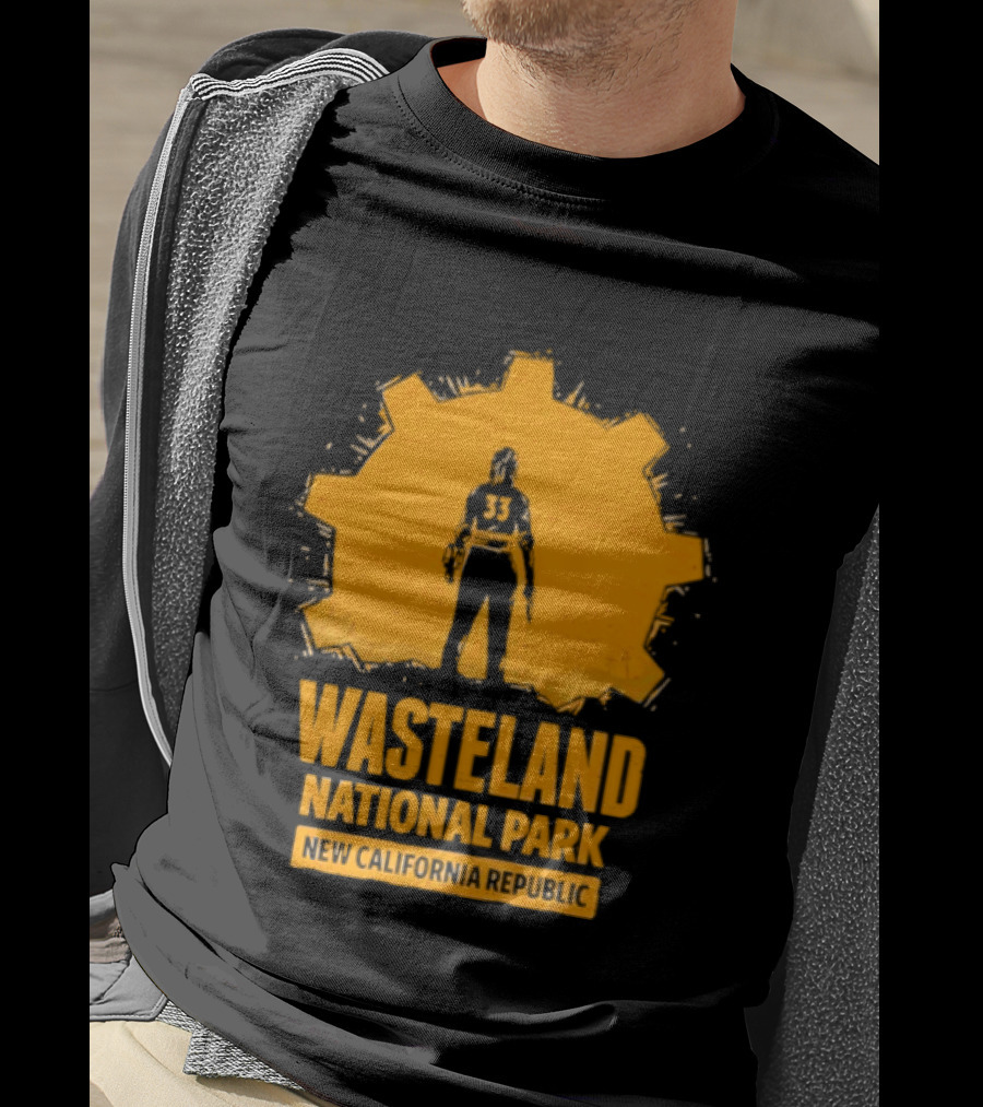 Player 33 Wasteland National Park New California Republic T-Shirt