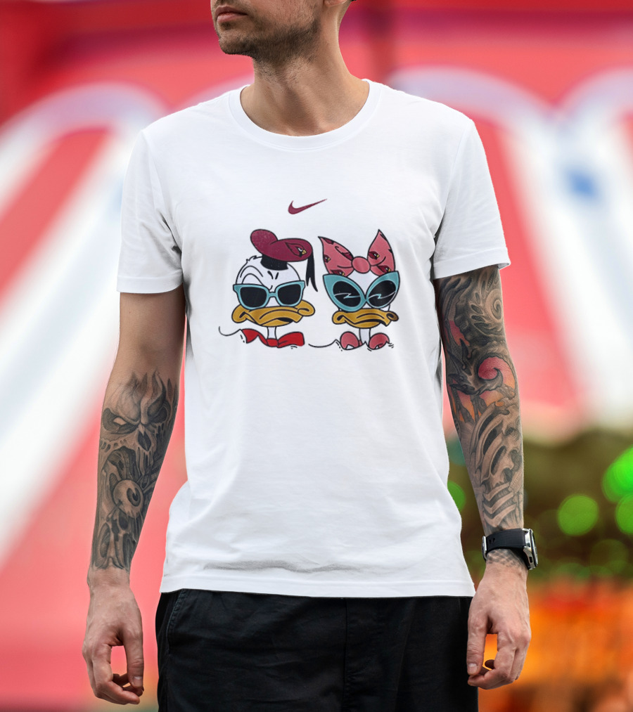 Arizona Cardinals Donald Daisy Duck Nike Collaboration T-Shirt