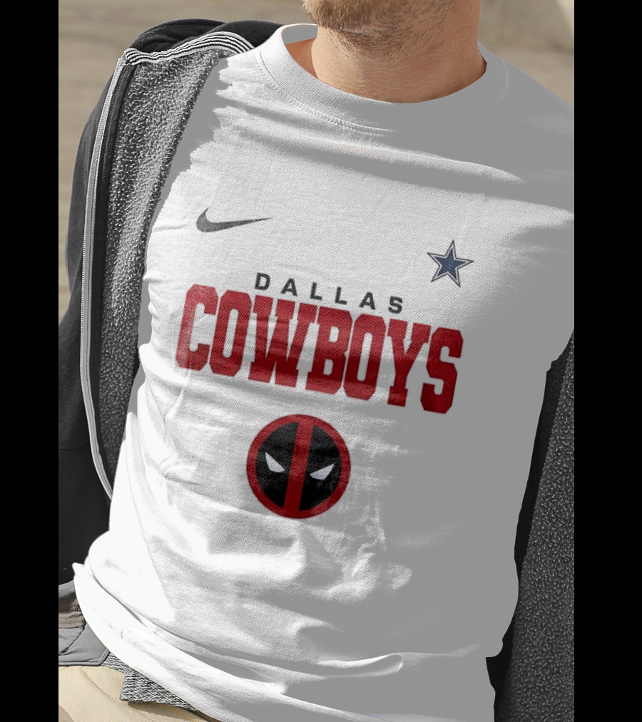 Dallas Cowboys Deadpool Collaboration Nike Star T-Shirt
