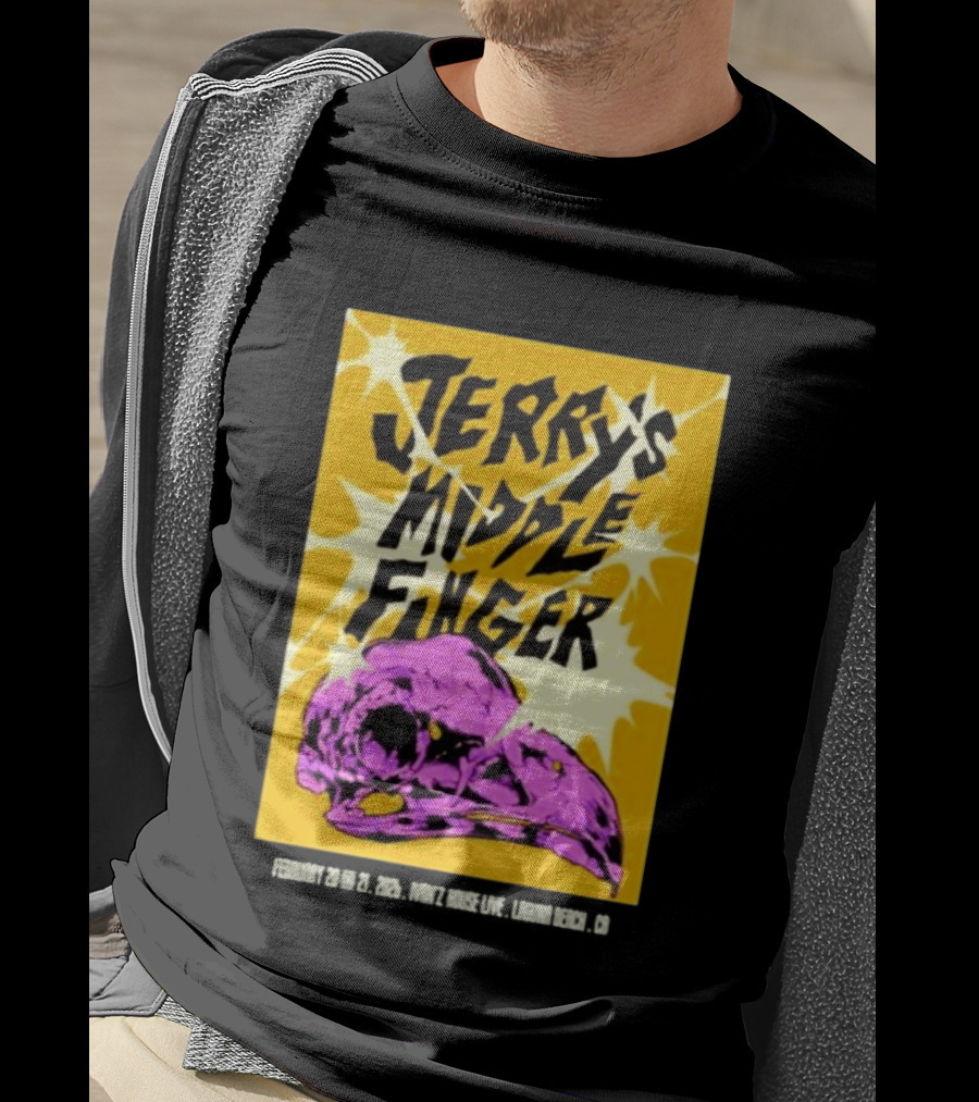 Jerry's Middle Finger Ivan's House Laguna Beach California February 20 & 21 2026 T-Shirt