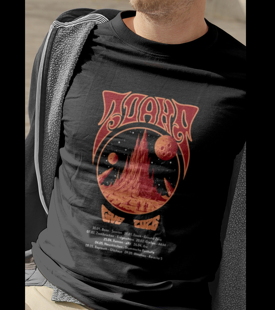 Zoahr Give 2026 Tour Cosmic Mountain And Space Planets T-Shirt