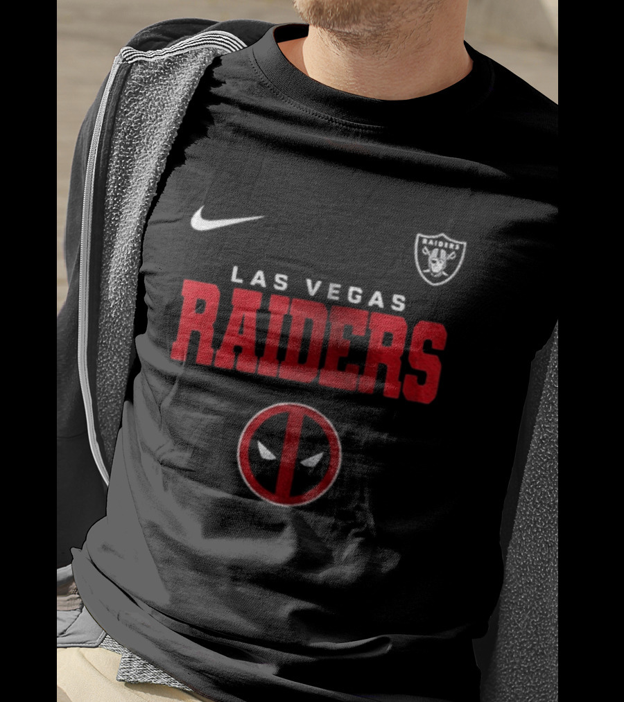 Las Vegas Raiders Deadpool Let's F***ing Go Nike T-Shirt