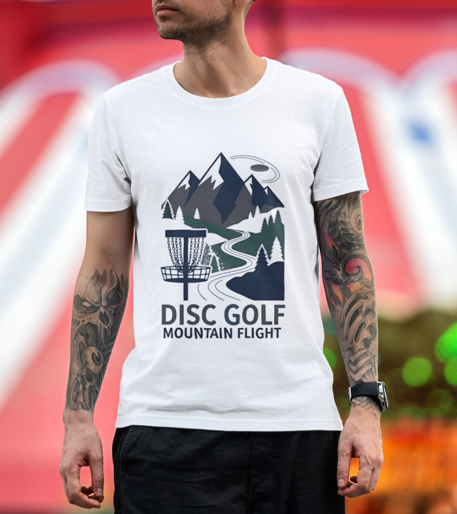 Disc Golf Mountain Flight Adventure Scenic Course T-Shirt