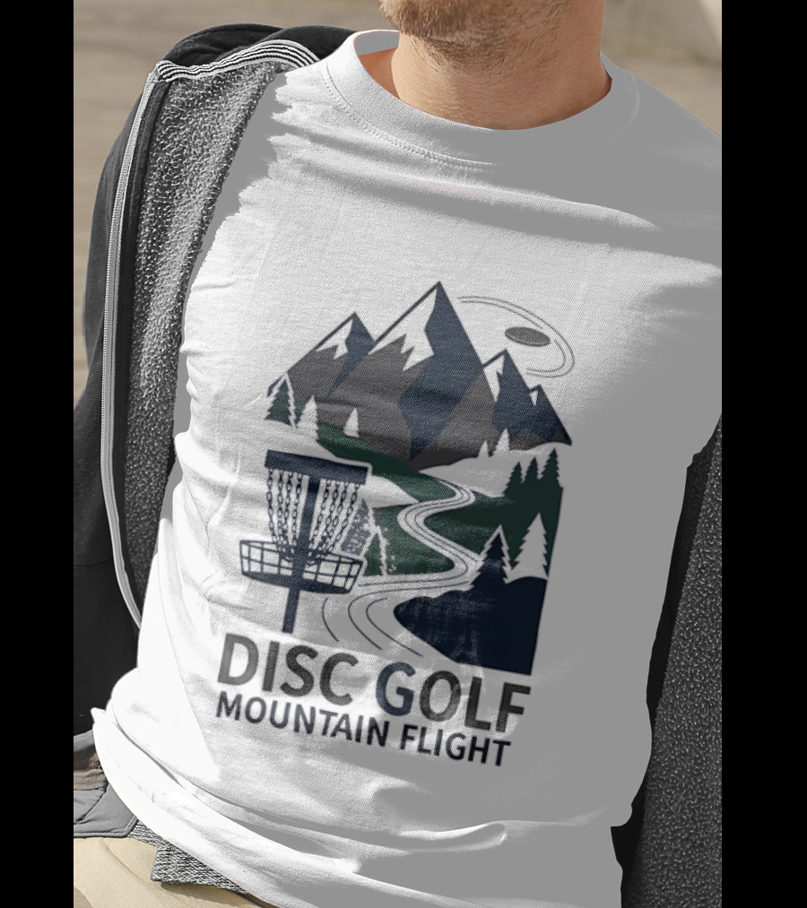 Disc Golf Mountain Flight Adventure Scenic Course T-Shirt