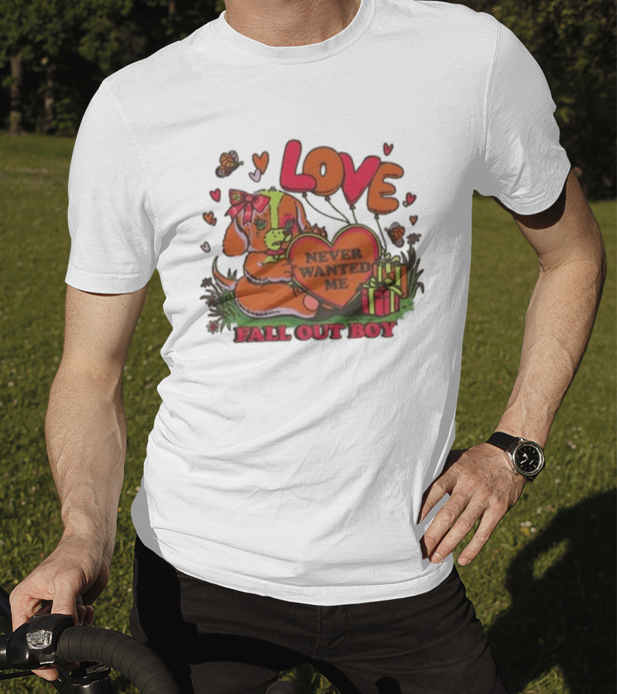 LOVE Never Wanted Me Fall Out Boy Puppy And Heart Balloons T-Shirt