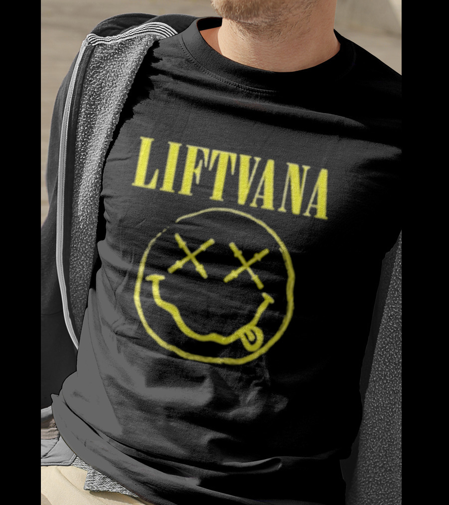 LIFTVANA Nirvana Smiley Face Icon With Yellow T-Shirt