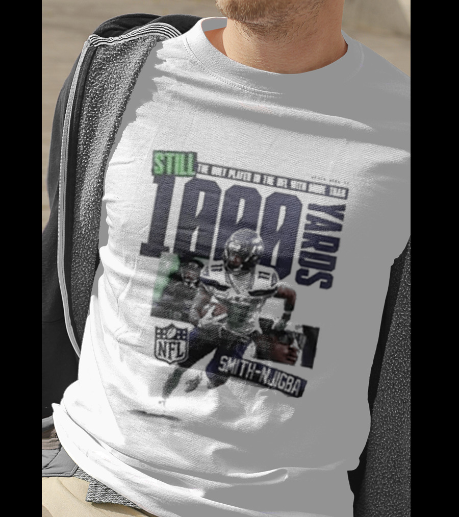 Jaxon Smith Njigba 1000 Yards Leading Receiver Seattle Seahawks T-Shirt