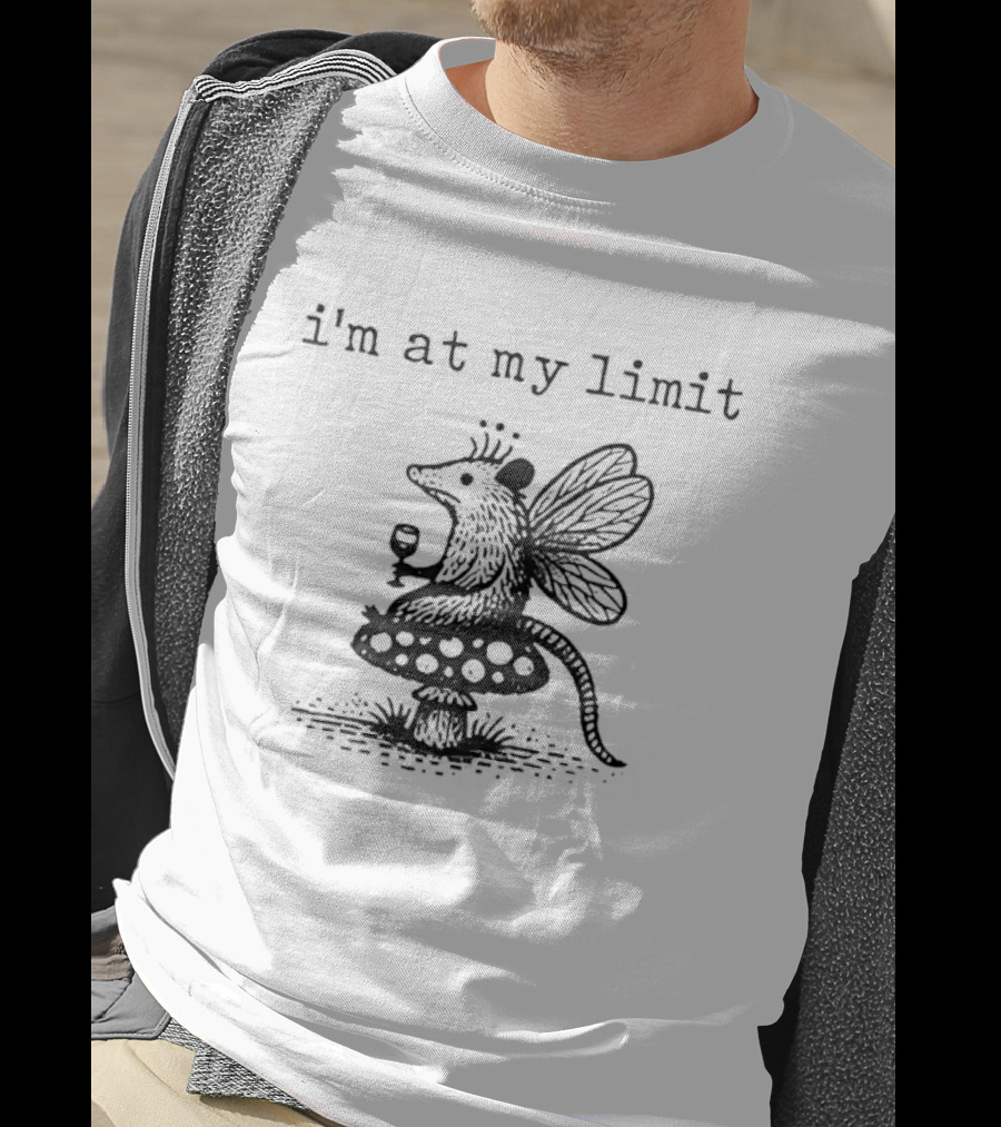 I'm At My Limit Opossum X Butterfly Crown Teacup T-Shirt
