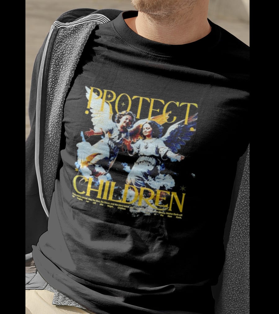 Protect Children Angel Guardians Heavenly Wings T-Shirt