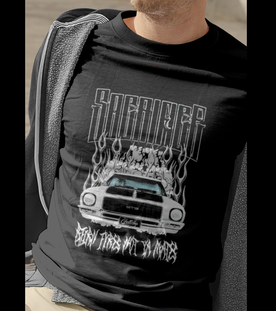 Sacrifice Burn Rubber Not Money HQ Holden GTS Monaro Geltchy T-Shirt