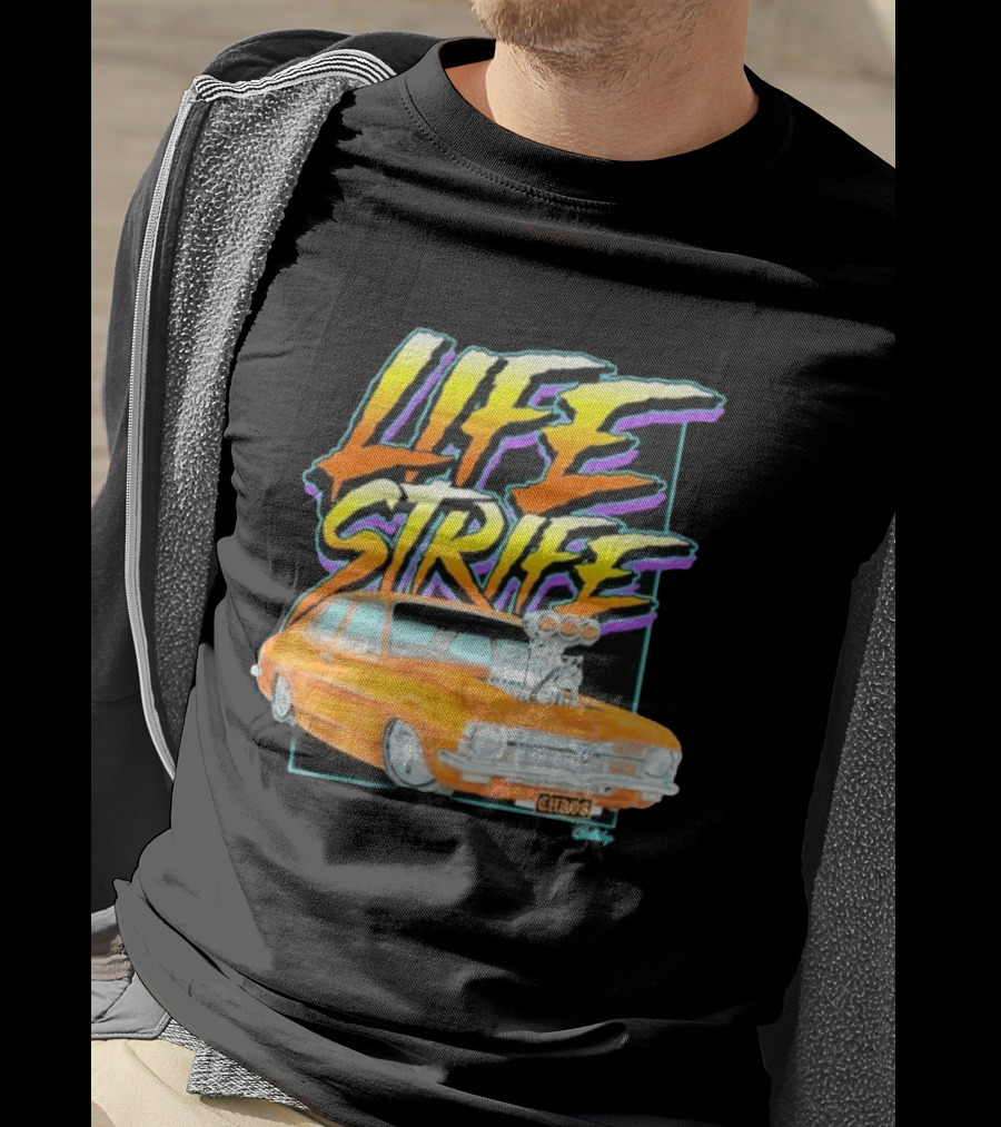 Life Strife Blown Chaos Orange LC Torana Street Machine Geltchy T-Shirt