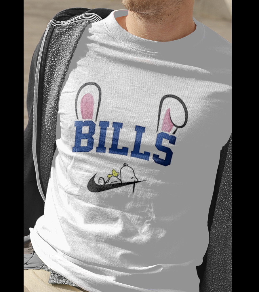 Buffalo Bills Peanuts Snoopy Woodstock Easter T-Shirt