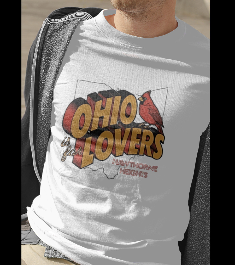 Ohio Is For Lovers Hawthorne Heights Cardinal T-Shirt