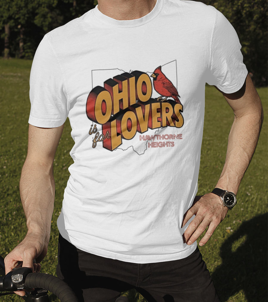 Ohio Is For Lovers Hawthorne Heights Cardinal T-Shirt