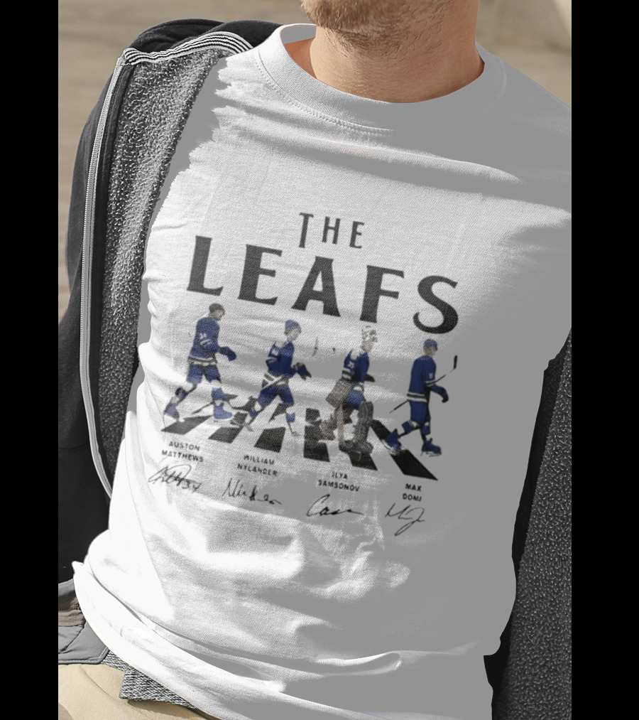 The Leafs Auston Matthews William Nylander Rya Samsonov Max Domi Abbey Road Hockey Players T-Shirt