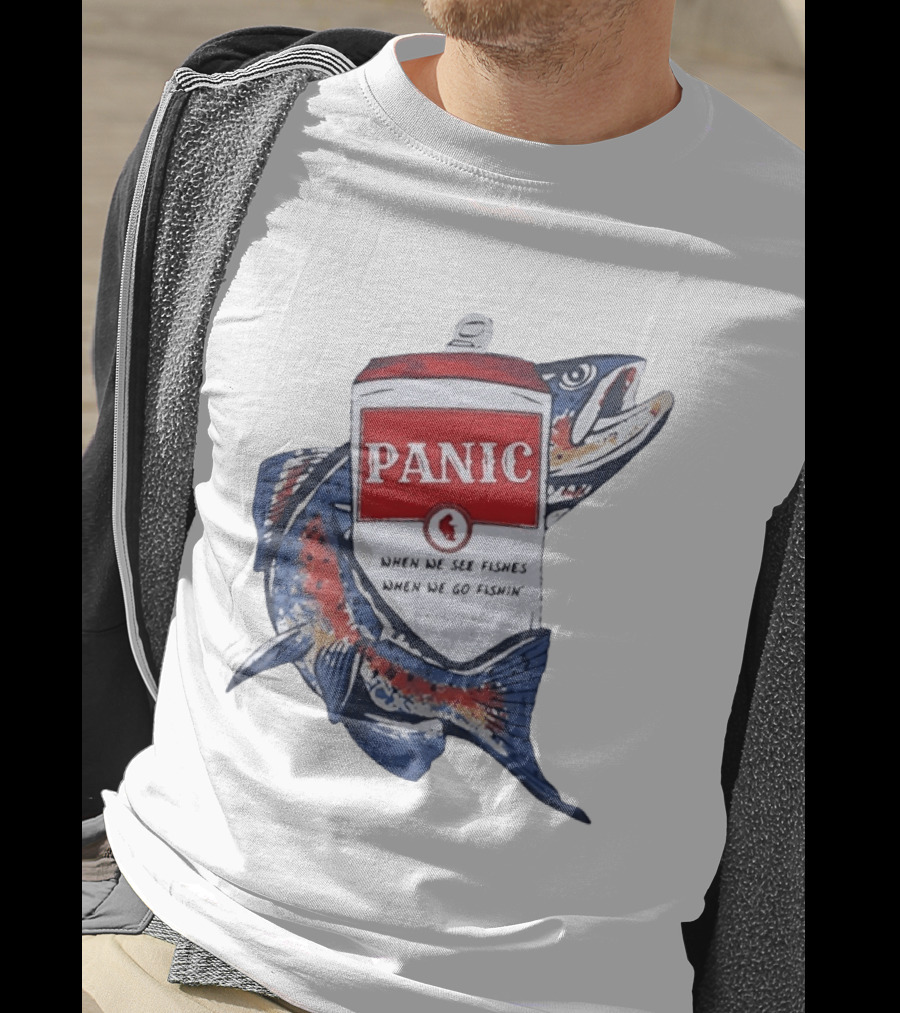 Widespread Panic When We See Fishes Go Fishin' WSMFP Fishing Lot T-Shirt