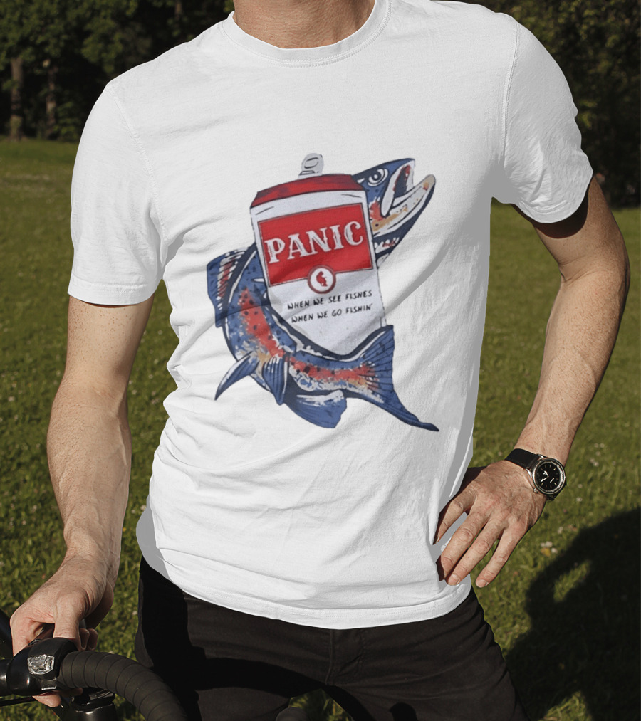 Widespread Panic When We See Fishes Go Fishin' WSMFP Fishing Lot T-Shirt
