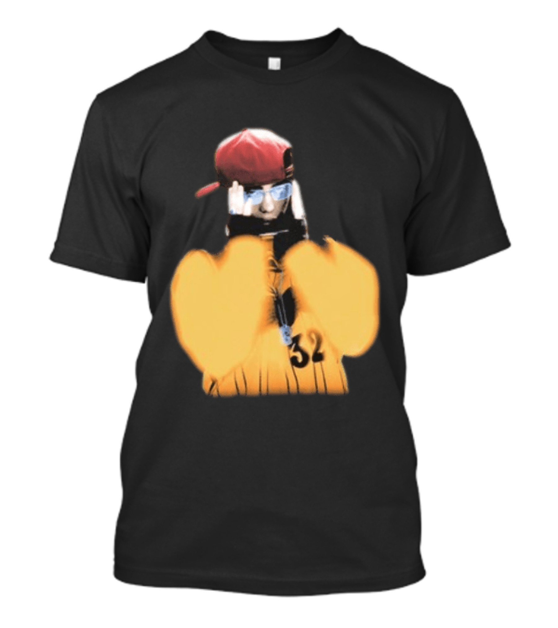 Billie Eilish Glasses Hit Me Hard And Soft Tour 2024 2025 Red Cap Style 32 T-Shirt